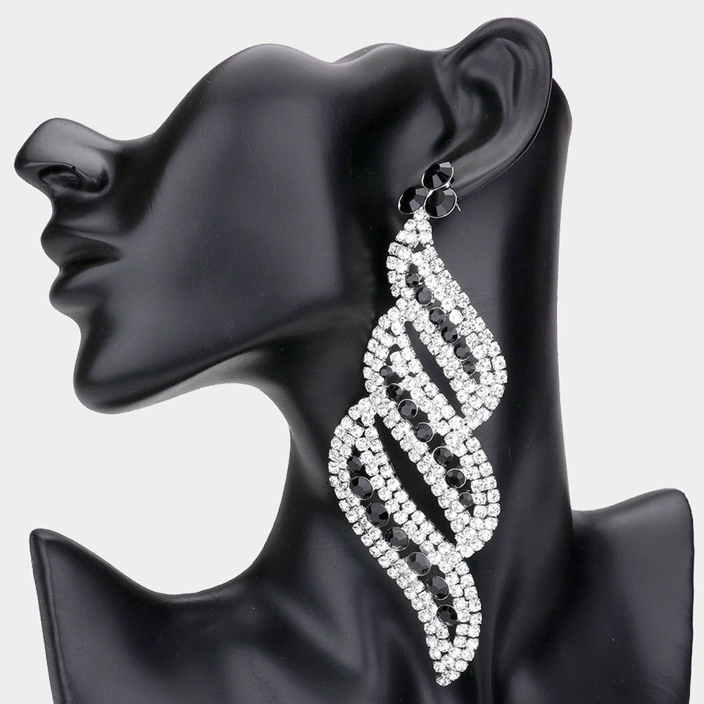 The AnnaBelle- Black and Crystal