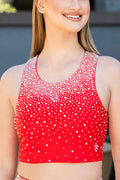 Rental for Crystal Couture Sports Tank in Red size Medium (tank only)