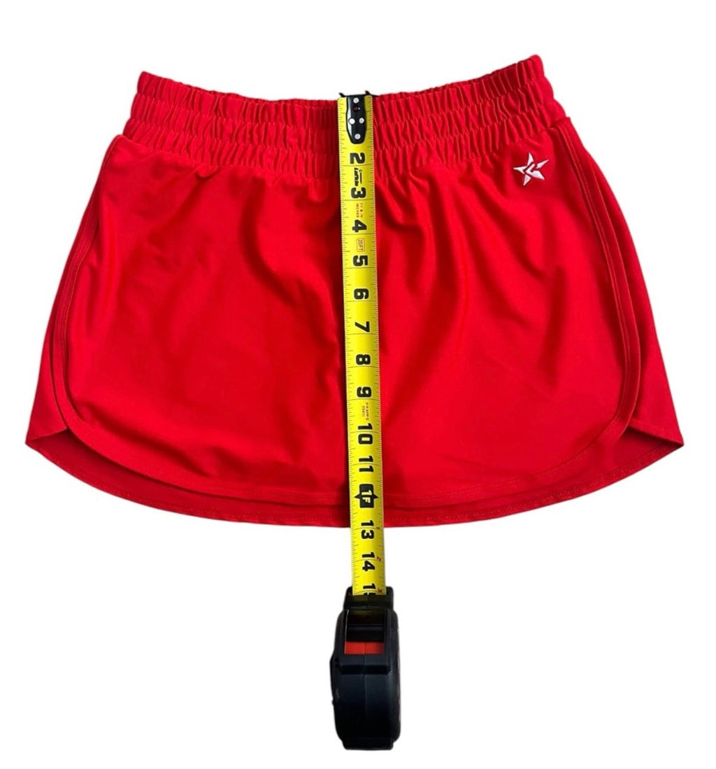 Rental for Rebel Performance Skort in Red size Adult Small (skirt only)