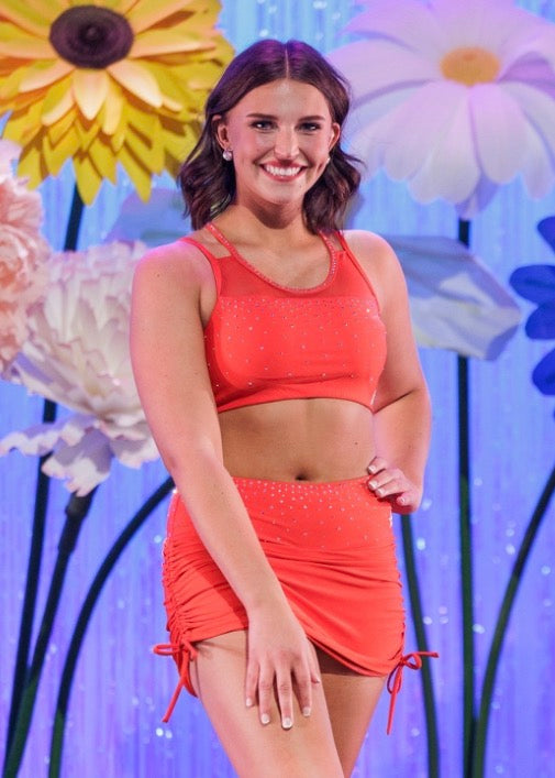 Rental for MISS AMERICA RUCHED SKIRT IN Adult Medium (skirt only)