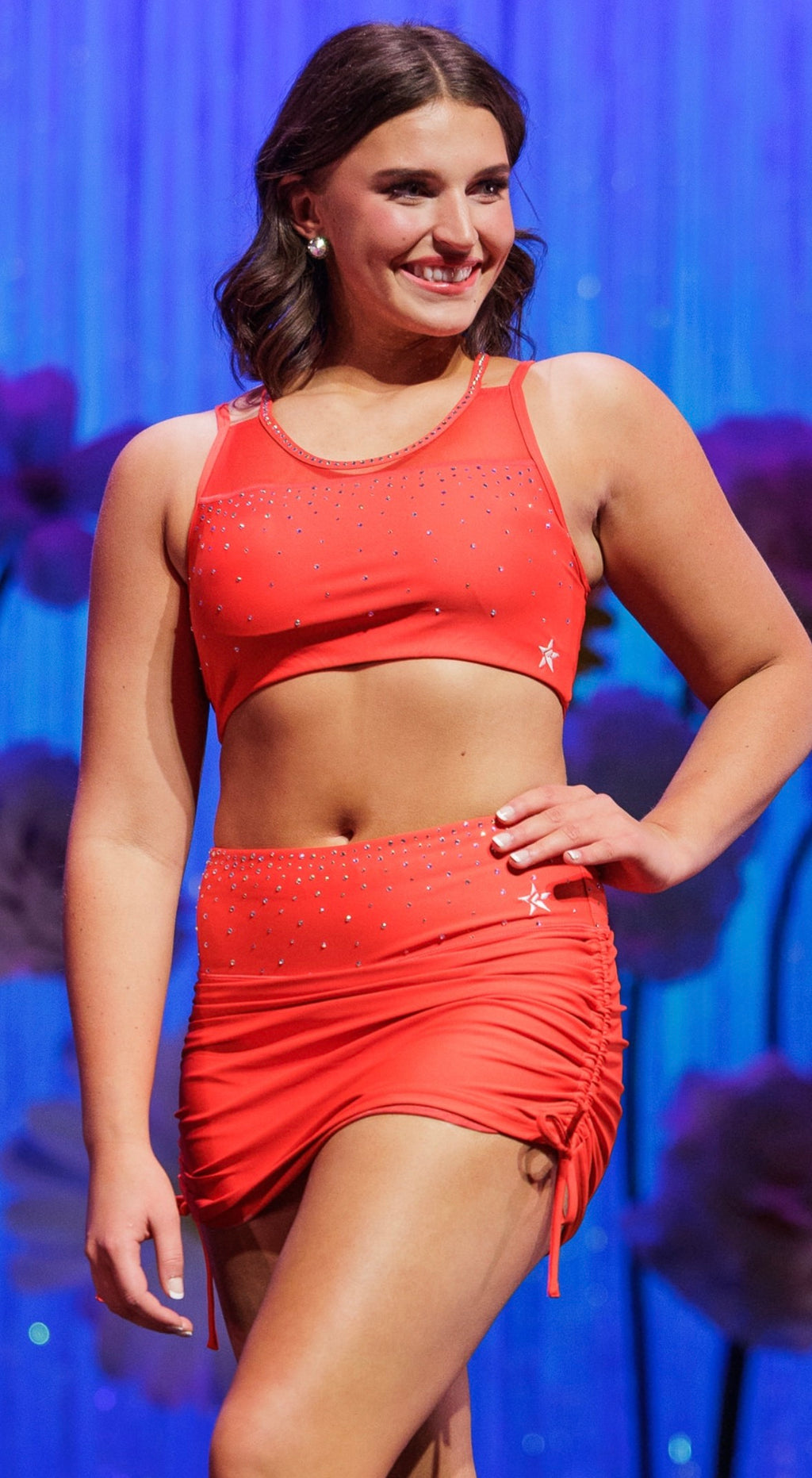 Rental for MISS AMERICA RUCHED SKIRT IN Adult Medium (skirt only)