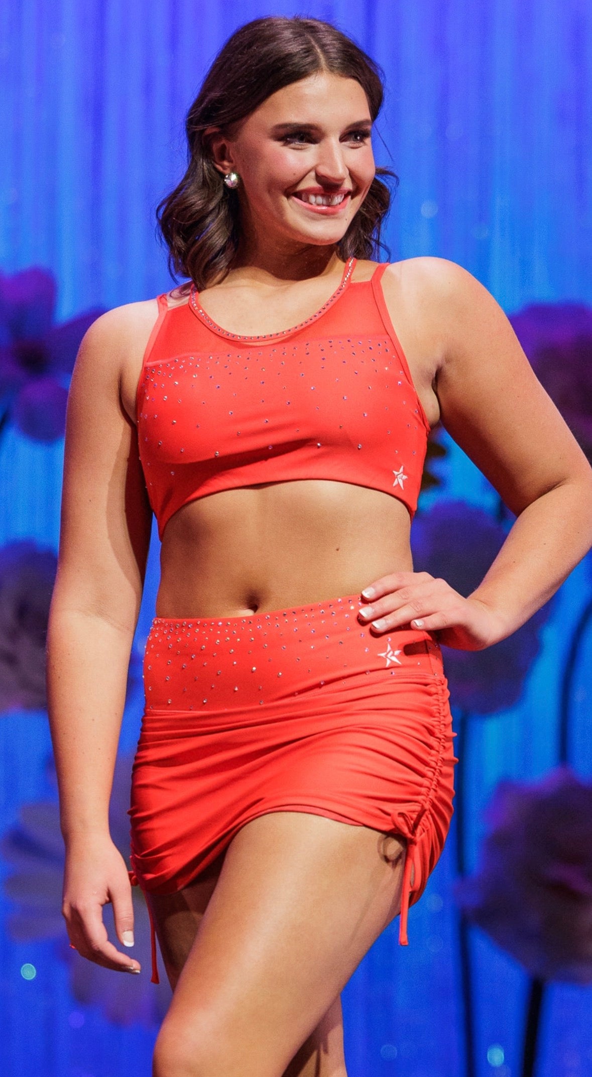 Rental for MISS AMERICA RUCHED SKIRT IN Adult Medium (skirt only)