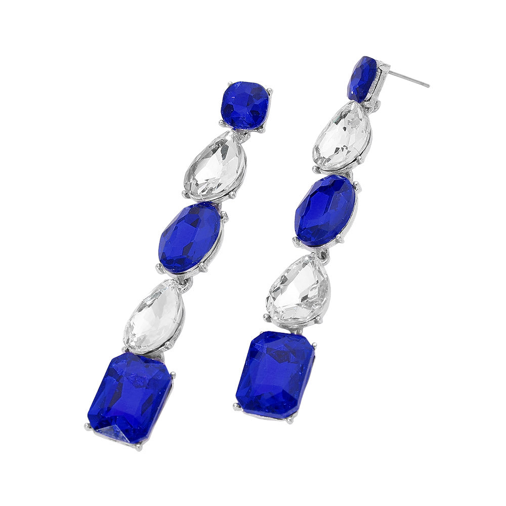 The Tatum- Blue and Crystal Silver