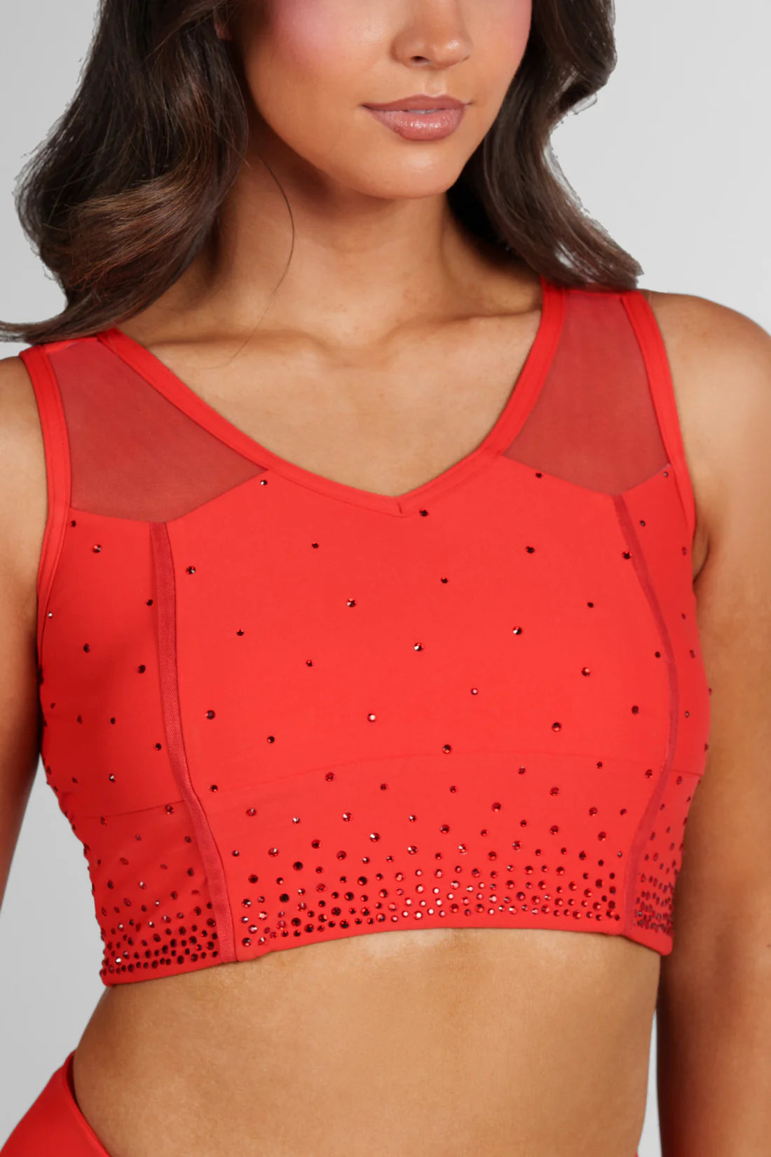 Rental for MISS AMERICA LONGLINE SPORTS BRA IN REGENT RED Adult Medium (top only)