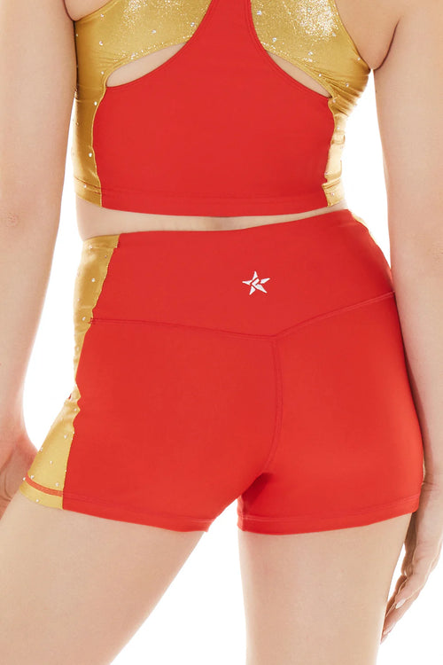 Rental for Miss America Her Majesty Shorts in Red size Adult Small (shorts only)