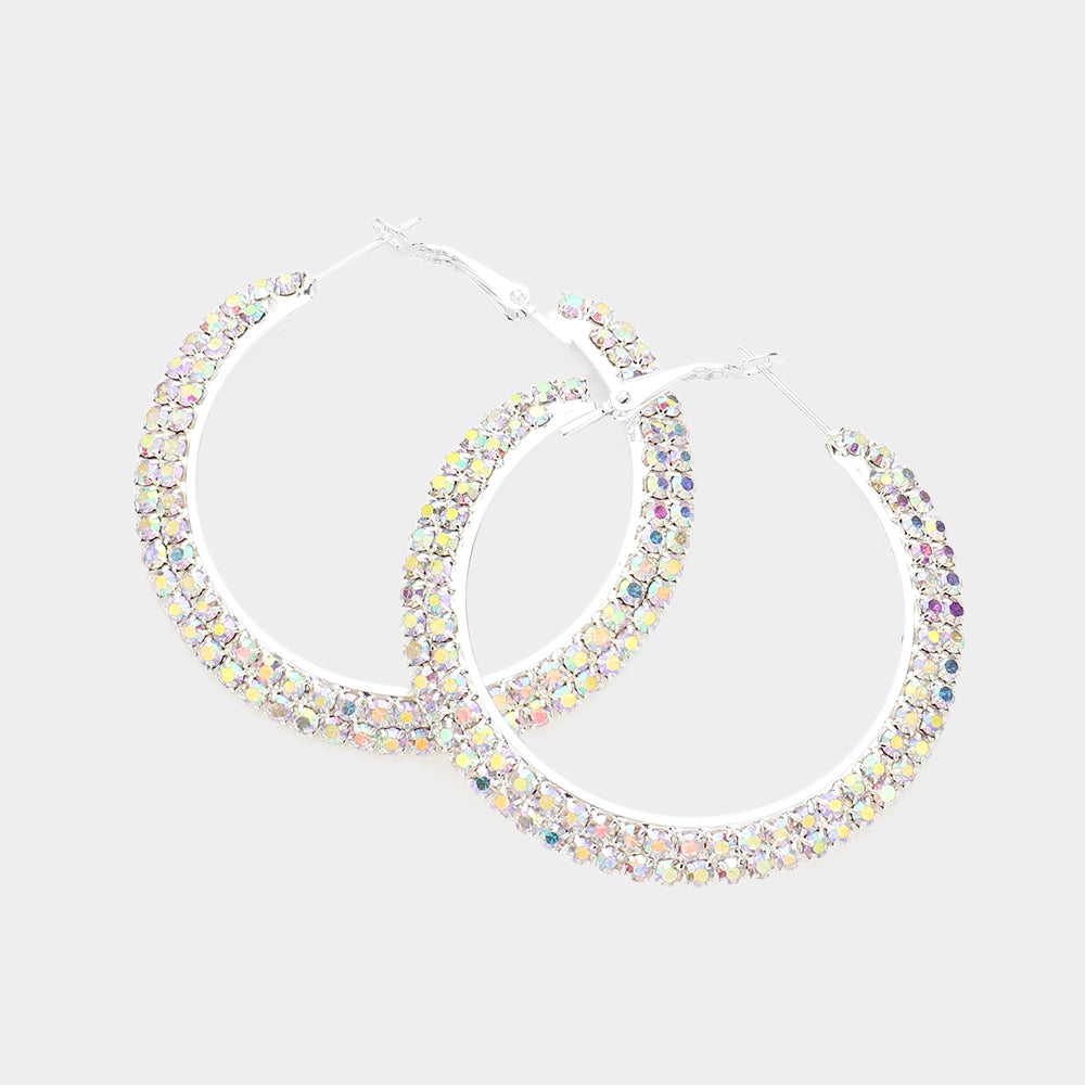 The Classic- Silver Hoop